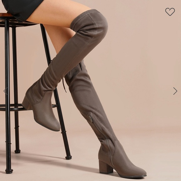💞HP💞Boots Brown Over the Knee Boots - Picture 1 of 4